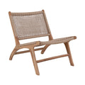 **Eenvoudige en Moderne Houten Stoel met Rieten Zitvlak**